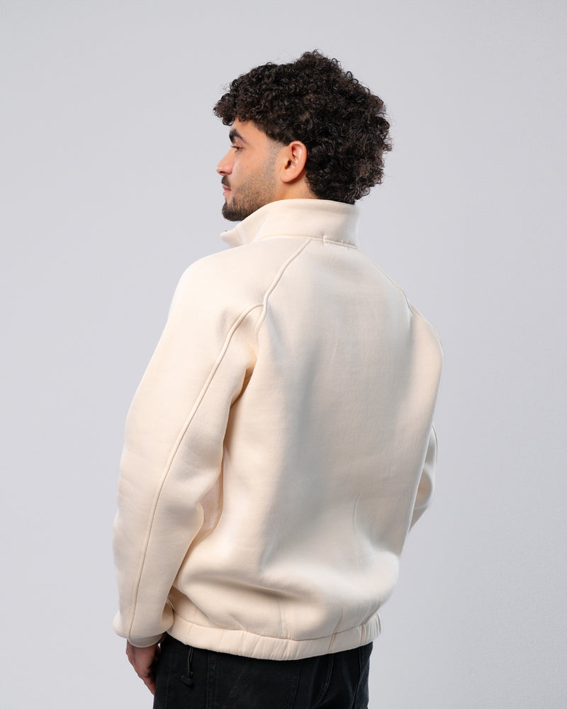 Street Mode off-white Quarter-Zip Pullover